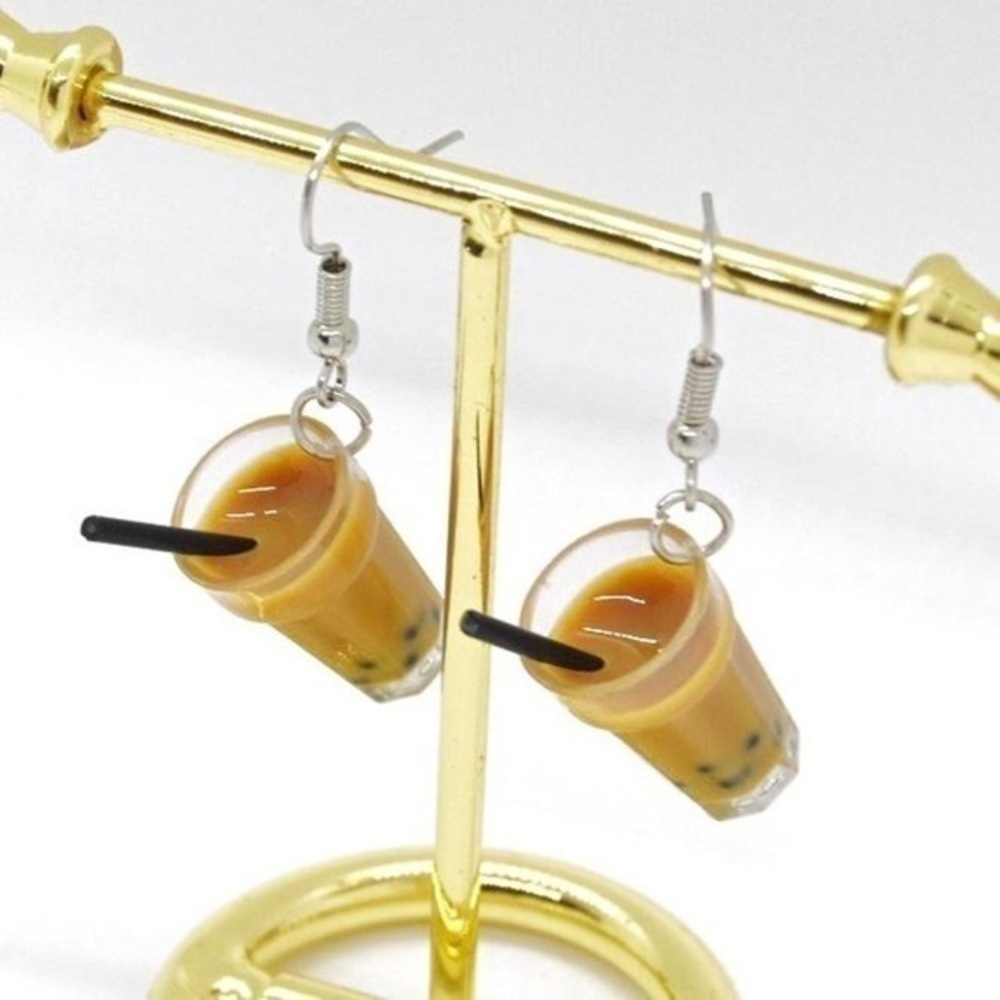 Boba Tea Earrings - Picture 3 of 4